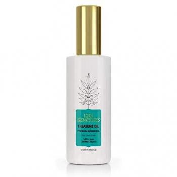 1001 Remedies Aceite de Argan Puro 100% Rico en Vitamina E Natural - Aceite de Argan Certificado Orgánico hidratante para el Pelo, Piel, Cuticulas Secas y Anti Estrias - Vegano y Prensado frío