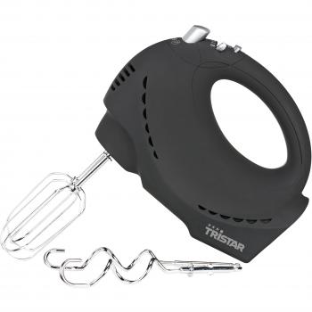 Tristar MX-4159 Batidora de Varilla Acabado en Caucho, 200 W, 6 Velocidades, Negro