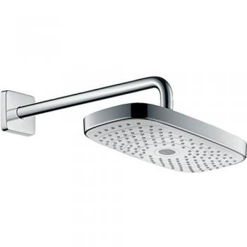 Hansgrohe 27385400 Raindance Select E 300 ducha mural, 2 tipos de chorro, blanco/cromo