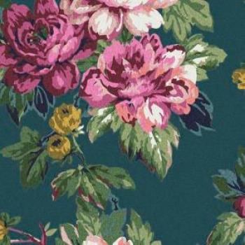 Joules Invite Floral Peacock Wallpaper - 10m x 52cm, Matte Non Woven, Removable Paste the Wall