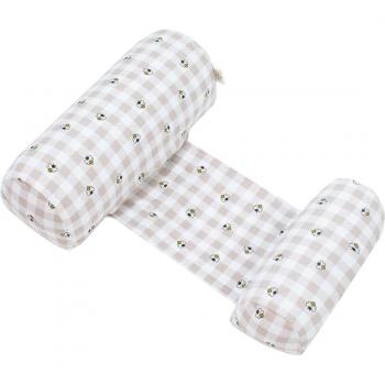 Cojín Antivuelco Jyoko Picnic Vichy - Cojín antivuelco para bebés, diseño en vichy, fabricado con materiales suaves y transpirables, relleno de espuma viscoelástica que se adapta al cuerpo