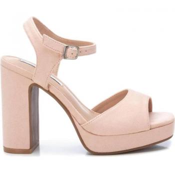 Sandalia Mujer Antelina Xti con Tacón Alto y Plataforma Delantera - Sandalias de Mujer XTI 045291 NUDE