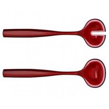Servidores de Ensalada Guzzini Dolce Vita 2 Piezas, 28cm, Rojo