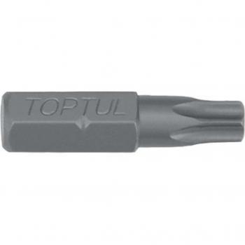 Punta destornillador hexagonal TORX TAMPER TOPTUL 1/4 T40, Longitud 25mm