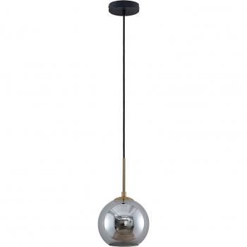 Lámpara colgante Lindby Jurian humo bronce 1 luz moderna de metal para salón y comedor (E27)