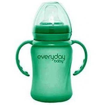 Taza de Entrenamiento de Cristal Everyday Baby Healthy+ 150 ml Verde Menta