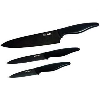 Excelsa Enjoy Home Set Cuchillo 3 Uds. Titan Negro