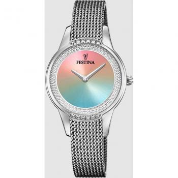 Reloj de mujer Festina Mademoiselle F20494/9, Correa de acero inoxidable 316L, color plateado