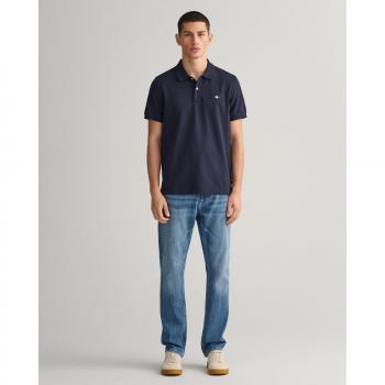 Jeans Regular Fit azul Gant para hombre, vaquero recto de algodón y corte regular