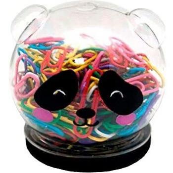 Bote 150 Clips Colores Panda