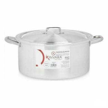 Cacerola Kinvara Con Tapa Plateado Aluminio 12,5 L (3 Unidades)