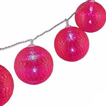 Guirnalda de Luces LED 6 x 6 x 200 cm Rosa (18 Unidades)