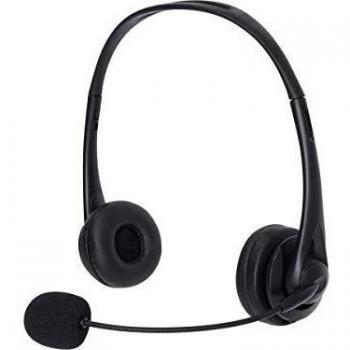 Sandberg USB Office Headset Auriculares Binaurales con Micrófono, Control de Volumen y Botón de Silencio, Diadema Ajustable, Conexión USB para Centro de Llamadas y Of
