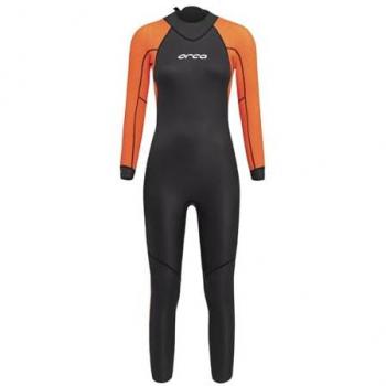 Traje Neopreno Orca Vitalis Hi-Vis Manga Larga Mujer Negro Naranja - XL