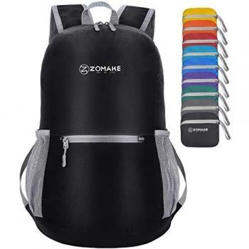 ZOMAKE Mochila Plegable Ligera 20L, Mochilas Pequeñas para Hombre Mujer, Mochilas Compacta para Viajar Senderismo