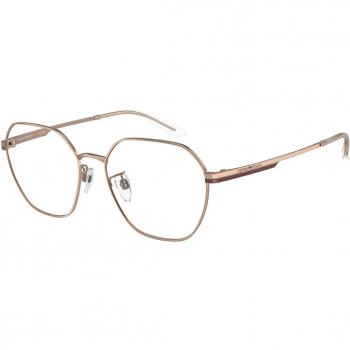 Emporio Armani Gafas Graduadas EA 1145D 3011 Ajuste Asiático para Mujer Rose-Dorados 55 Lentes Recetadas
