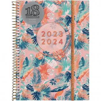 Agenda Finocam Girl 18 Meses Julio 2023-Diciembre 2024 Espiral E10 155x212 Semana Vista Horizontal Multilingüe