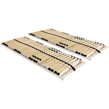 Somieres de cama 2 uds con 28 láminas 7 zonas 80x200 cm