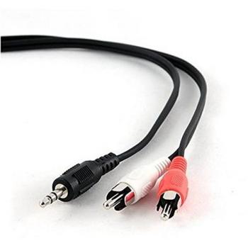 iggual PSICCA-458-5M - Cable de Audio con Conector estéreo de 3,5 mm a 2 Conectores RCA, de 5 Metros, Color Negro