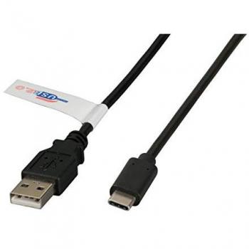 Cable USB 2.0 Premium A Macho a C Macho, 2 m, Negro