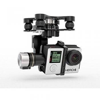 DJI Zenmuse H4-3D Dron Cuadrocóptero con Antena UAV con Montaje de Cámara de Acción Gimbal para Phantom 2 Compatible con GoPro Hero4 y Cámaras de Acción - Negro