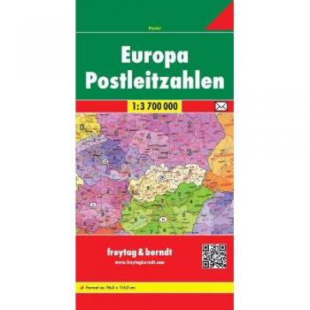 Mapa de Europa con Códigos Postales 1:3.700.000 - Freytag & Berndt