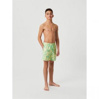 Björn Borg Yellow Borg Print Swim Shorts for Kids (Sizes 158-164)