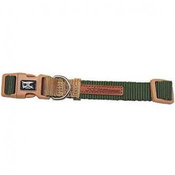 Collar para Perro X-TRM Forest British Doble Premium Verde-Beige 48-66cm x 2.5cm Nayeco