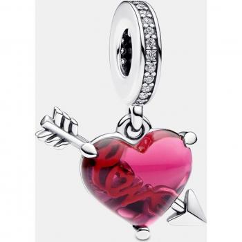 Charm Colgante Pandora Corazón Rojo y Flecha 793085C001