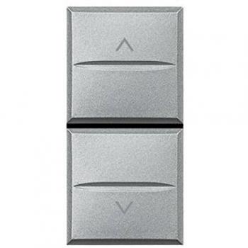 Pulsador Doble Interbloqueado Bticino Axolute HC4037 - 10A, control de persianas