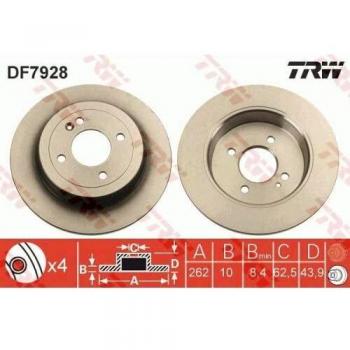 TRW DF7928 Brake Disc
