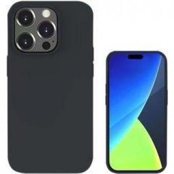 Funda de Silicona Negra 4smarts Cupertino para iPhone 14 Pro Max (6.7 pulgadas) con compatibilidad MagSafe