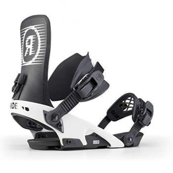 Ride LTD - Fijaciones de snowboard para hombre - LTD, Large, Negro/Blanco