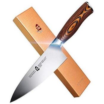 TUO Cuchillo de Cocinero Cuchillo Chef 15cm Cuchillo de Cocina Alemán de Acero Inoxidable-Fiery Phoenix Series