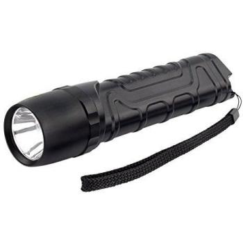 ANSMANN Linterna LED de mano M900P - Con pilas AA incluidas - Potente foco con  930 lúmenes y 10W - Con alcance de 240 metros - Color negro