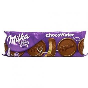 Milka - Choco Wafer - Galletas de Barquillo con Relleno de Cacao - 180g
