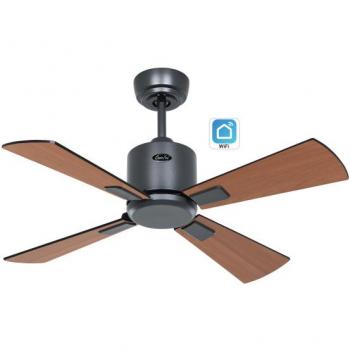 Ventilador de Techo Casafan 952011W Eco Neo III 92cm Negro y Teca con WiFi
