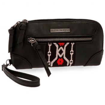 Pepe Jeans Liza - Bolso Bandolera, 20 cm, 0.88 Litros, Negro