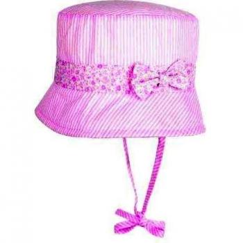 Döll - Gorra a rayas para bebé, talla 47 - talla alemana, color rosa