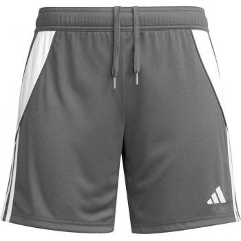 Pantalones cortos de fútbol Adidas Tiro24 para mujer en color gris