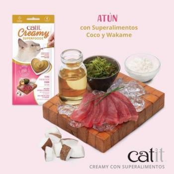 Catit Creamy Tuna Superfood Snack with Coconut and Wakame