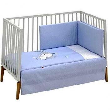 Jgo 2 Pcs.Colcha I-V. Cuna 70 Be Zoe Celeste 70x140 cm