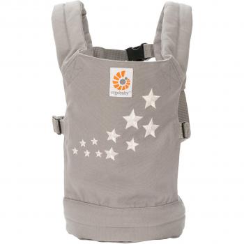 Ergobaby Mochila Portamuñecas de Juguete para Niños Pequeños, Estilo Galaxy Gris, Porta Muñecas 100% Algodón