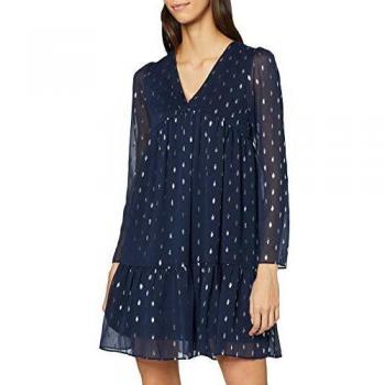 Vestido corto Naf Naf FOIL para mujer en azul marino