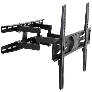 Fleximounts A22 Soporte de pared inclinable y giratorio para televisor con brazo articulado de movimiento completo cuadra a pantalla 4k HD LED LCD de 32-55