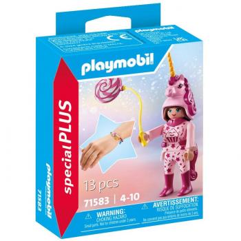 Playmobil Niña con Traje de Unicornio