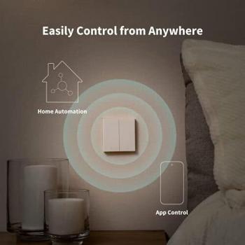 Interruptor de luz Xiaomi Aqara WS-EUK04 Smart Home Zigbee - Blanco