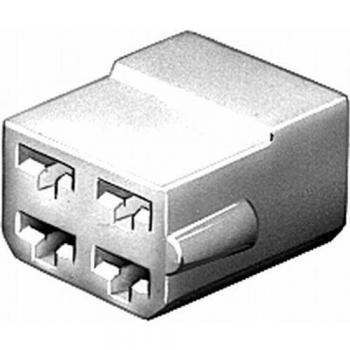 Cubierta Conector HELLA 8JD 008 151-041 - Conector de 4 pines con terminales de cuchilla