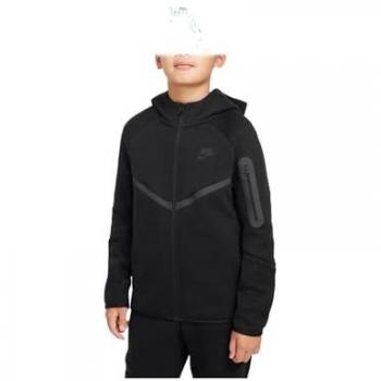 Nike Tech Fleece Full Zip Hoodie for Kids - Black - Size XS