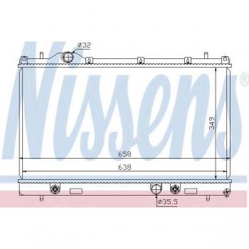 Radiador de refrigeración del motor NISSENS 69209